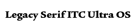 ITCLegacySerif LT Ultra