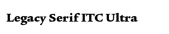 Legacy Serif ITC