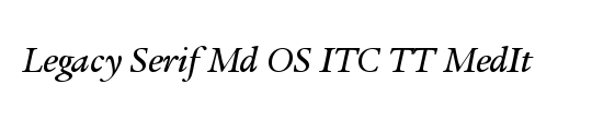 Legacy Serif Md OS ITC TT