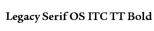 Legacy Serif OS ITC TT