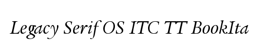 Legacy Serif OS ITC TT