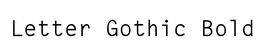 Letter Gothic