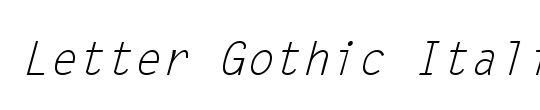 Letter Gothic