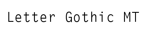 Letter Gothic