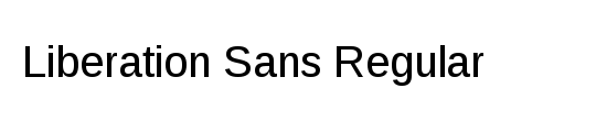 Liberation Sans