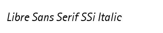 Libre Sans Serif SSi