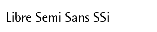 Libre Sans Serif SSi