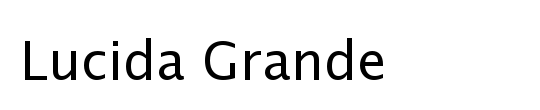 Lucida Grande