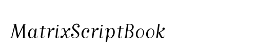 MatrixScriptBook