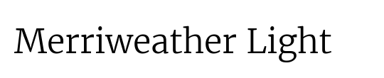 Merriweather Sans