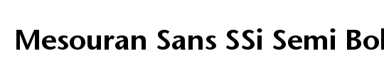 Mesouran Serif Black SSi