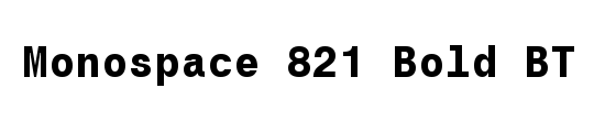 Monospac821 BT