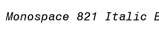 Monospac821 BT