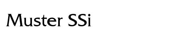 Muster Condensed SSi