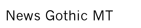 News Gothic BQ