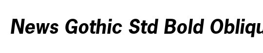 News Gothic Std