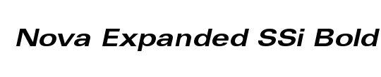 Harrier Bold Expanded Italic