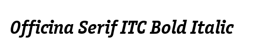 ITC Officina Serif Std