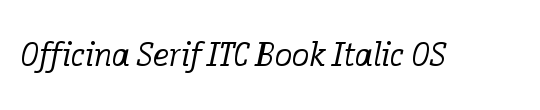 ITC Officina Serif Std