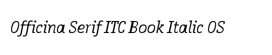 ITCOfficinaSerif LT Book