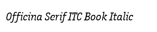 ITC Officina Serif Std