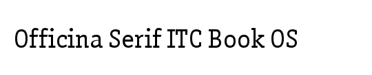 Officina Serif ITC