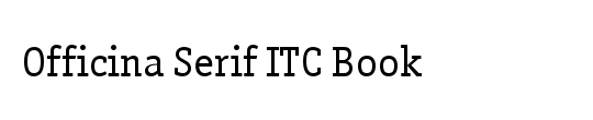 Officina Serif ITC