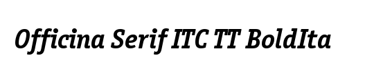 Officina Serif ITC TT