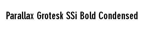 Parallax Grotesk Light SSi