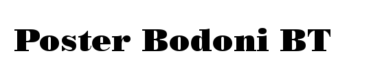 Poster Bodoni ATT