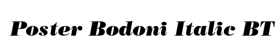 Bodoni Poster SSi