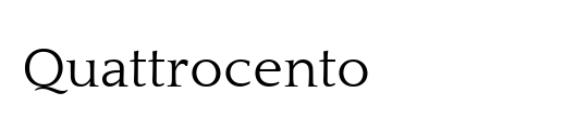 Quattrocento Sans