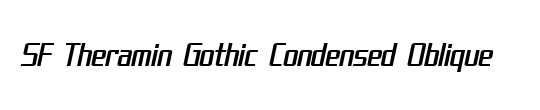 SF Theramin Gothic Condensed