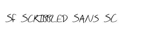 SF Scribbled Sans SC