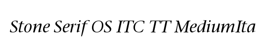 ITC Stone Serif LT