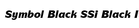 Symbol Black SSi