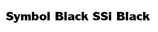 Symbol Black SSi