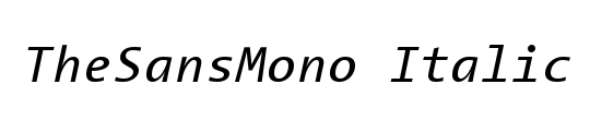 The Sans Mono-