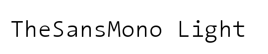 The Sans Mono-