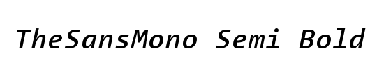 The Sans Mono-