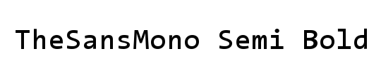 The Sans Mono-