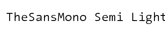 The Sans Mono-