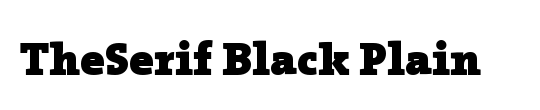 The Serif Black-