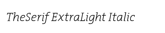 The Serif Light-