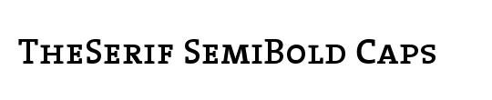 The Serif Semi Bold-