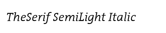 The Serif Light-