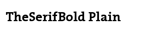 TheSerifBold