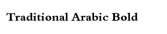 Traditional Arabic