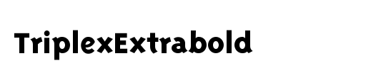 TriplexExtrabold