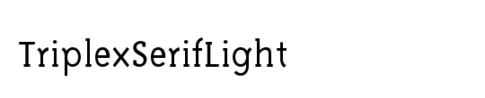 TriplexSerifLight